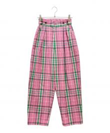 MAISON SPECIAL（メゾンスペシャル）の古着「2way Check Balloon Pants」｜ピンク