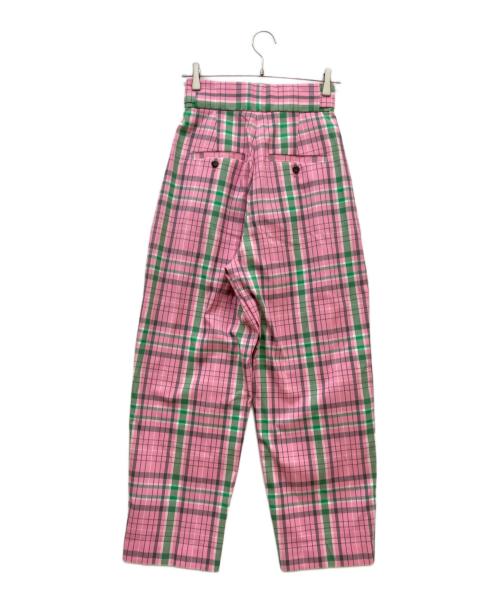 MAISON SPECIAL（メゾンスペシャル）MAISON SPECIAL (メゾンスペシャル) 2way Check Balloon Pants ピンク サイズ:36の古着・服飾アイテム