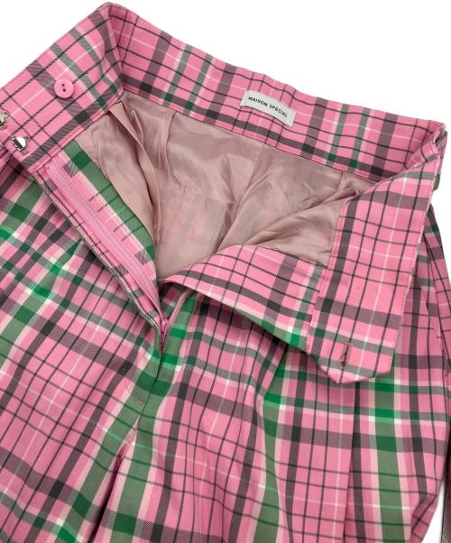 MAISON SPECIAL（メゾンスペシャル）MAISON SPECIAL (メゾンスペシャル) 2way Check Balloon Pants ピンク サイズ:36の古着・服飾アイテム
