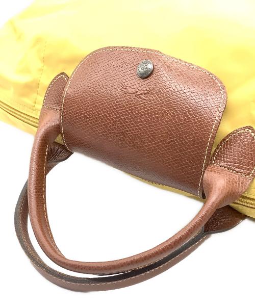 LONGCHAMP（ロンシャン）LONGCHAMP (ロンシャン) ル プリアージュ トラベルバッグ イエローの古着・服飾アイテム