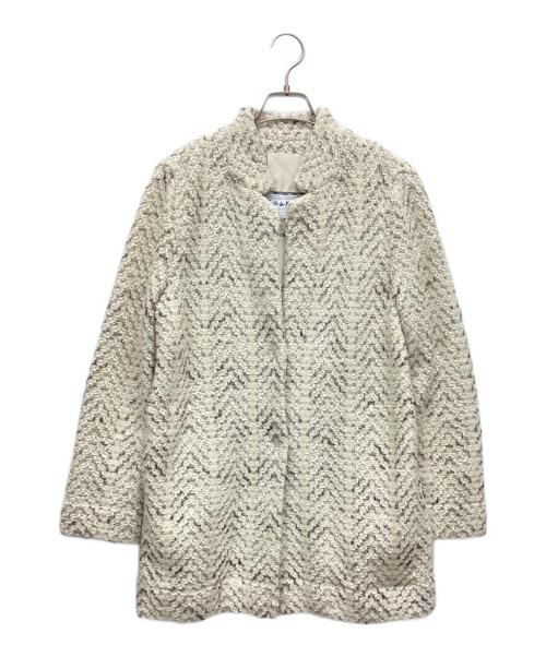 自由区（ジユウク）自由区 (ジユウク) コート ホワイト サイズ:38の古着・服飾アイテム