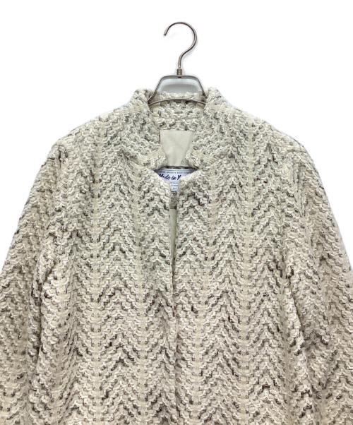 自由区（ジユウク）自由区 (ジユウク) コート ホワイト サイズ:38の古着・服飾アイテム