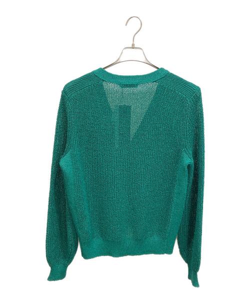lelill（レリル）lelill (レリル) リサイクルPEギマカーデ グリーン サイズ:38の古着・服飾アイテム