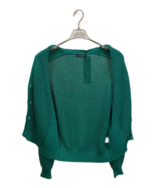 lelill（レリル）lelill (レリル) リサイクルPEギマカーデ グリーン サイズ:38の古着・服飾アイテム