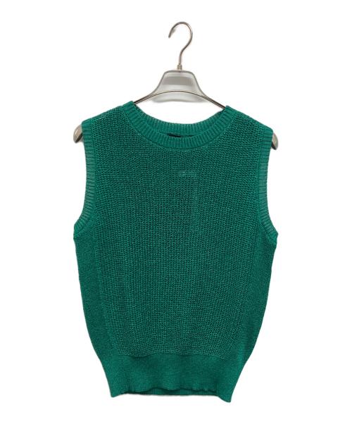 lelill（レリル）lelill (レリル) リサイクルPEギマベスト グリーン サイズ:38 未使用品の古着・服飾アイテム