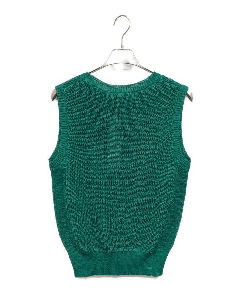 lelill（レリル）lelill (レリル) リサイクルPEギマベスト グリーン サイズ:38 未使用品の古着・服飾アイテム