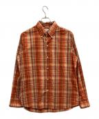 INDIVIDUALIZED SHIRTSインディビジュアライズドシャツ）の古着「ボタンダウンチェックシャツ」｜オレンジ