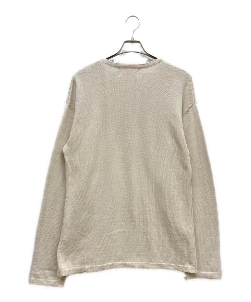 WHALER SPORTSWEAR（ホエーラースポーツウェア）WHALER SPORTSWEAR (ホエーラースポーツウェア) クルーネックニット アイボリー サイズ:SIZE Lの古着・服飾アイテム