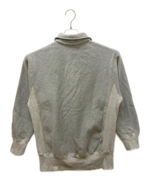 BONCOURA（ボンクラ）BONCOURA (ボンクラ) ハーフジップスウェット グレー サイズ:40の古着・服飾アイテム