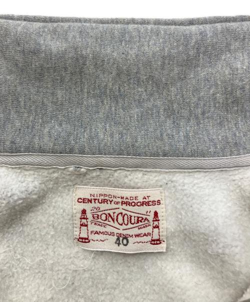 BONCOURA（ボンクラ）BONCOURA (ボンクラ) ハーフジップスウェット グレー サイズ:40の古着・服飾アイテム