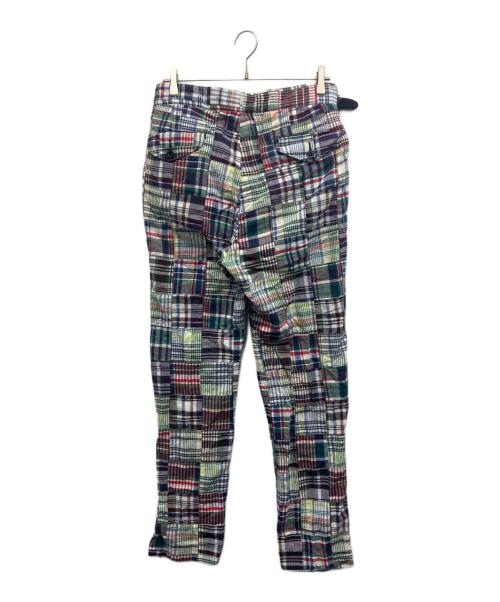 kenneth field（ケネスフィールド）kenneth field (ケネスフィールド) パッチワークグルカトラウザーズ グリーン サイズ:Lの古着・服飾アイテム