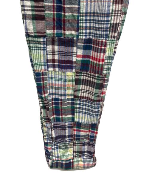 kenneth field（ケネスフィールド）kenneth field (ケネスフィールド) パッチワークグルカトラウザーズ グリーン サイズ:Lの古着・服飾アイテム