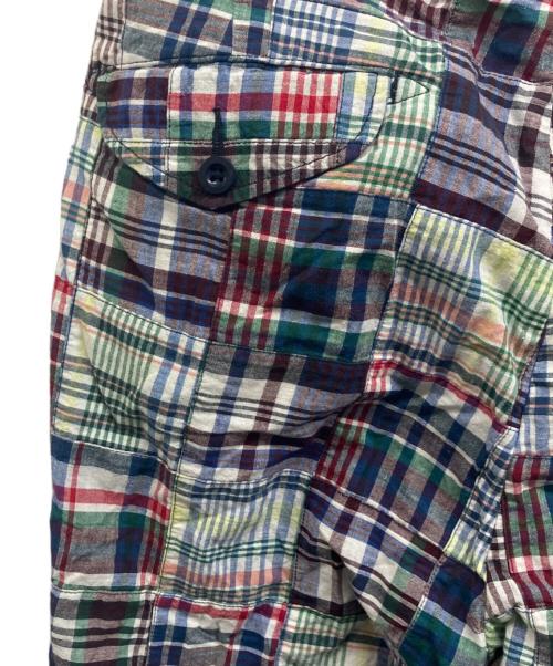 kenneth field（ケネスフィールド）kenneth field (ケネスフィールド) パッチワークグルカトラウザーズ グリーン サイズ:Lの古着・服飾アイテム
