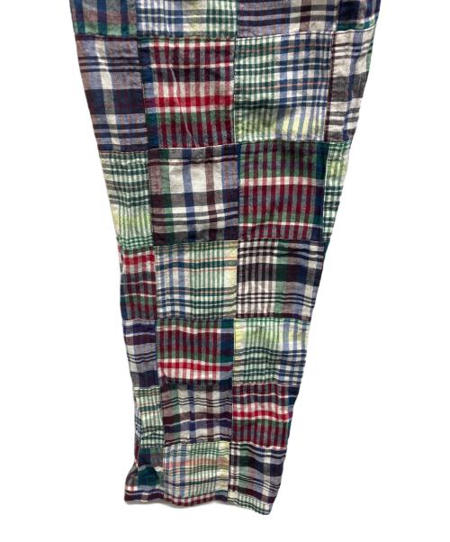 kenneth field（ケネスフィールド）kenneth field (ケネスフィールド) パッチワークグルカトラウザーズ グリーン サイズ:Lの古着・服飾アイテム