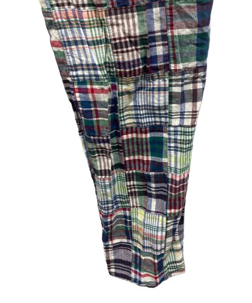 kenneth field（ケネスフィールド）kenneth field (ケネスフィールド) パッチワークグルカトラウザーズ グリーン サイズ:Lの古着・服飾アイテム