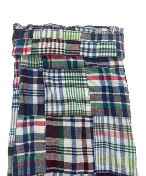 kenneth field（ケネスフィールド）kenneth field (ケネスフィールド) パッチワークグルカトラウザーズ グリーン サイズ:Lの古着・服飾アイテム