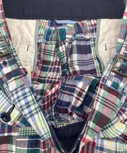 kenneth field（ケネスフィールド）kenneth field (ケネスフィールド) パッチワークグルカトラウザーズ グリーン サイズ:Lの古着・服飾アイテム