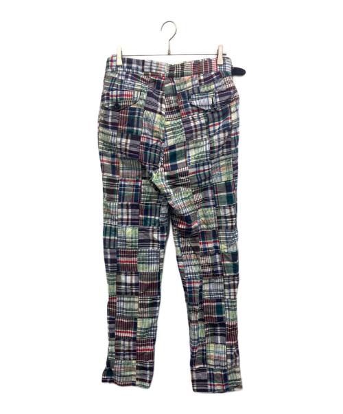 kenneth field（ケネスフィールド）kenneth field (ケネスフィールド) パッチワークグルカトラウザーズ グリーン サイズ:Lの古着・服飾アイテム