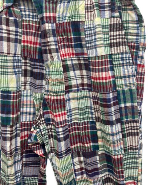 kenneth field（ケネスフィールド）kenneth field (ケネスフィールド) パッチワークグルカトラウザーズ グリーン サイズ:Lの古着・服飾アイテム