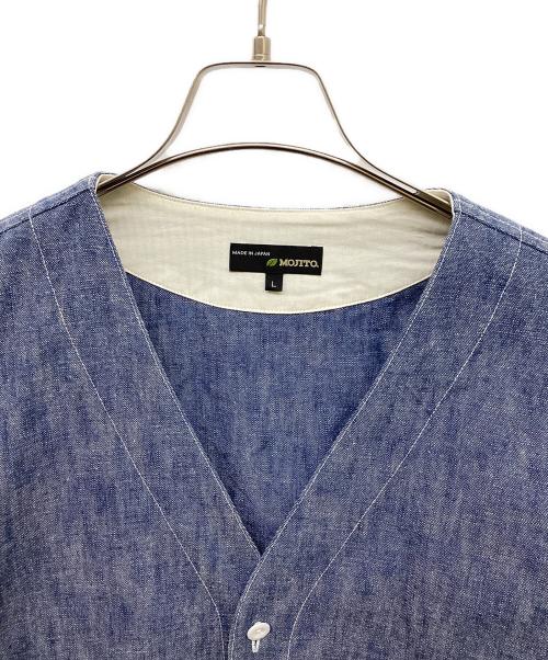MOJITO（モヒート）MOJITO (モヒート) FINCA VIGIA CARDIGAN 13oz DENIM インディゴ サイズ:Lの古着・服飾アイテム