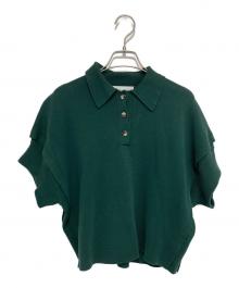 RIM.ARK（リムアーク）の古着「stylish polo knit」｜グリーン