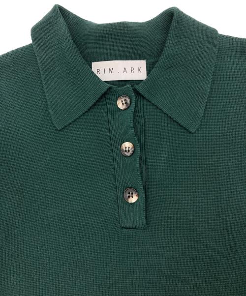RIM.ARK（リムアーク）RIM.ARK (リムアーク) stylish polo knit グリーン サイズ:freeの古着・服飾アイテム