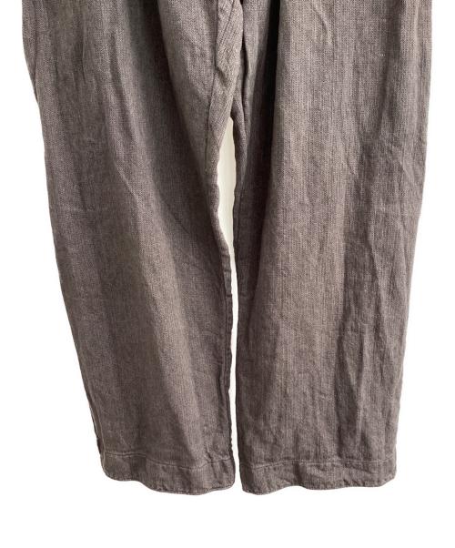 工房のもの（コウボウノモノ）工房のもの (コウボウノモノ) サスペンダーパンツ　trousers mk04 work　	工房西谷 ブラウングレー サイズ:9の古着・服飾アイテム
