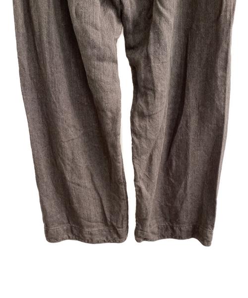工房のもの（コウボウノモノ）工房のもの (コウボウノモノ) サスペンダーパンツ　trousers mk04 work　	工房西谷 ブラウングレー サイズ:9の古着・服飾アイテム