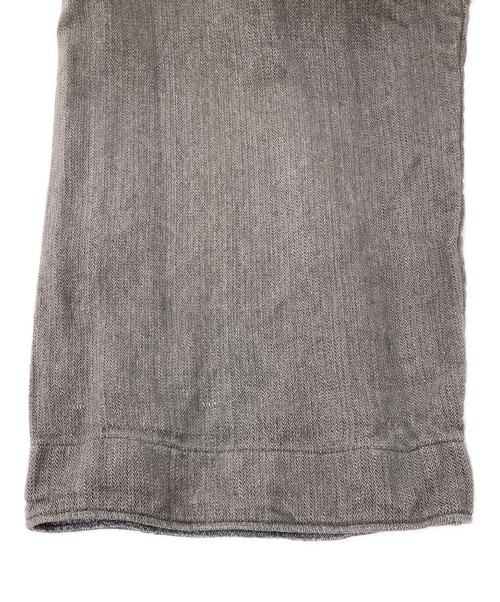 工房のもの（コウボウノモノ）工房のもの (コウボウノモノ) サスペンダーパンツ　trousers mk04 work　	工房西谷 ブラウングレー サイズ:9の古着・服飾アイテム