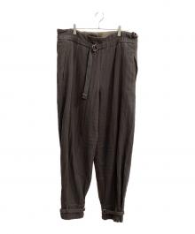 工房のもの（コウボウノモノ）の古着「トラウザーパンツ」｜ブラウン