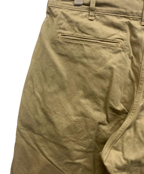 Nuu-4862（森山縫製-Nuu-）Nuu-4862 (森山縫製-Nuu-) 2tak Trousers Beige ベージュ サイズ:36の古着・服飾アイテム