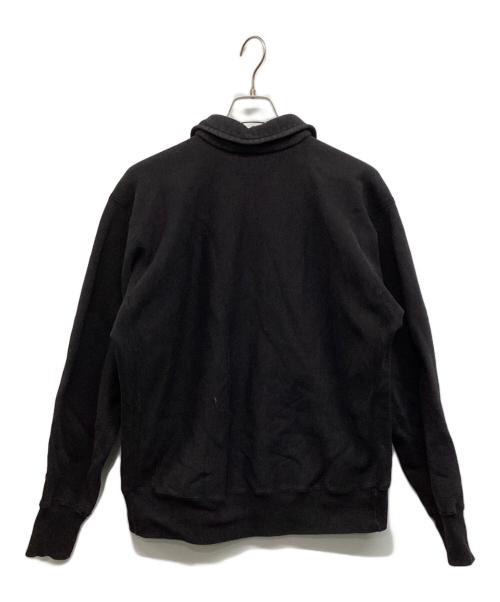 A.PRESSE（アプレッセ）A.PRESSE (アプレッセ) Vintage Half Zip Sweatshirt　ヴィンテージハーフジップスウェットシャツ ブラック サイズ:3の古着・服飾アイテム