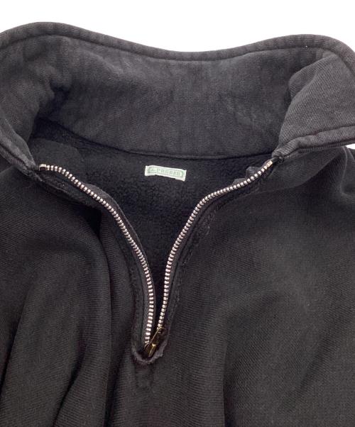 A.PRESSE（アプレッセ）A.PRESSE (アプレッセ) Vintage Half Zip Sweatshirt　ヴィンテージハーフジップスウェットシャツ ブラック サイズ:3の古着・服飾アイテム