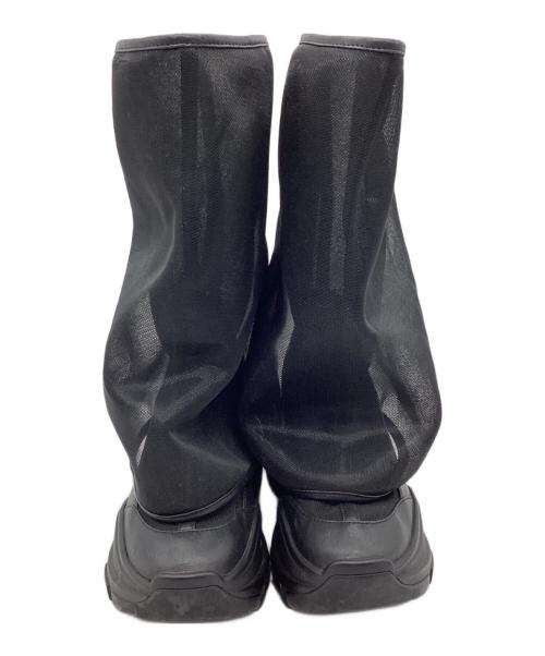 YELLO（イエロ）YELLO (イエロー) メッシュブーツ ブラック サイズ:Sの古着・服飾アイテム