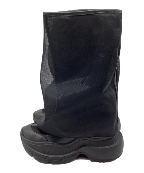 YELLO（イエロ）YELLO (イエロー) メッシュブーツ ブラック サイズ:Sの古着・服飾アイテム