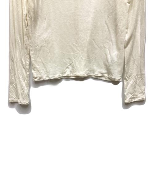 crewre（クルー）crewre (クルー) シルクブレンドハイネックトップス ホワイト サイズ:1の古着・服飾アイテム