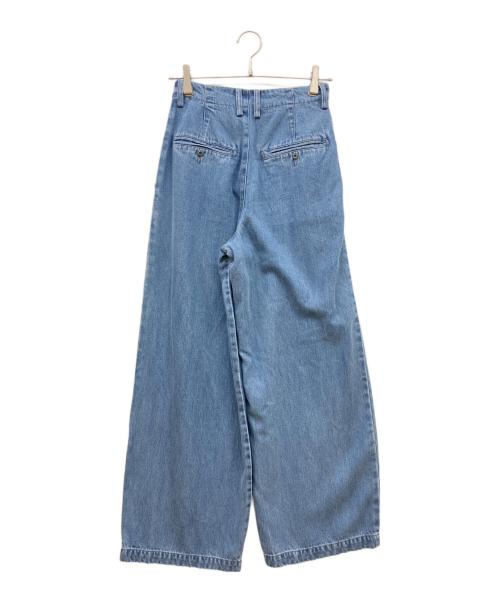 SLOBE IENA（スローブ イエナ）SLOBE IENA (スローブ イエナ) LEDENIM TUCK TROUSERデニム ブルー サイズ:SIZE 36 未使用品の古着・服飾アイテム