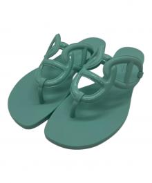 HERMES（エルメス）の古着「シェーヌダンクル エジェリラバーサンダル」｜グリーン