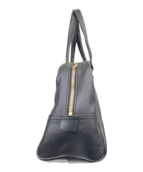 Herz（ヘルツ）Herz (ヘルツ) 学生鞄を思わせるカジュアルボストン ブラックの古着・服飾アイテム