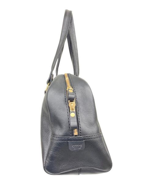 Herz（ヘルツ）Herz (ヘルツ) 学生鞄を思わせるカジュアルボストン ブラックの古着・服飾アイテム