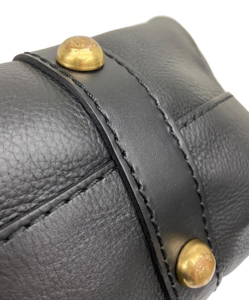 Herz（ヘルツ）Herz (ヘルツ) 学生鞄を思わせるカジュアルボストン ブラックの古着・服飾アイテム