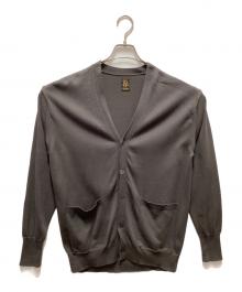 BATONER（バトナ―）の古着「THE SEAISLAND COTTON V NECK CARDIGAN」｜グレー