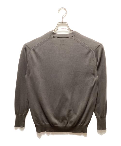 BATONER（バトナ―）BATONER (バトナ―) THE SEAISLAND COTTON V NECK CARDIGAN グレー サイズ:１の古着・服飾アイテム
