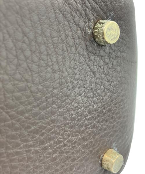 cisei（シセイ）cisei (シセイ) ラウンドジップブリーフバッグ ブラウン サイズ:下記参照の古着・服飾アイテム