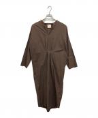 loin.ロワン）の古着「ベルト付き エレガンスワンピース」｜ブラウン