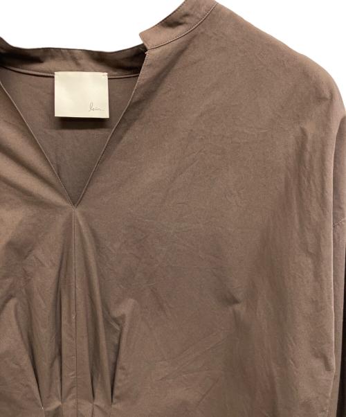 loin.（ロワン）loin. (ロワン) ベルト付き エレガンスワンピース ブラウン サイズ:Freeの古着・服飾アイテム