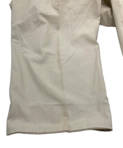 HERMES（エルメス）HERMES (エルメス) 2タックスラックス　コットンパンツ　イタリア製 ベージュ サイズ:50の古着・服飾アイテム