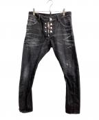 DSQUARED2ディースクエアード）の古着「デニムパンツ」｜ブラック