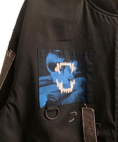 UNDERCOVER（アンダーカバー）UNDERCOVER (アンダーカバー) 24AW CoツイルランダムプリントパッチMA-1 ブラック サイズ:3の古着・服飾アイテム