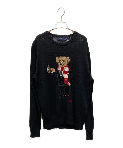 POLO RALPH LAUREN（ポロ・ラルフローレン）POLO RALPH LAUREN (ポロ・ラルフローレン) Cocoa Bear Jumper ブラック サイズ:Lの古着・服飾アイテム